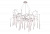 Люстра Crystal Lux REINA SP8 D1000 SILVER PATINA