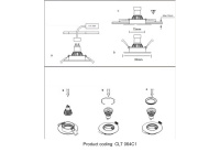 Светильник встраиваемый Crystal Lux CLT 064C1 BL