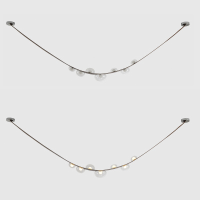 Светильник подвесной Crystal Lux BOSQUE SP7 L3000 BROWN/TRANSPARENT