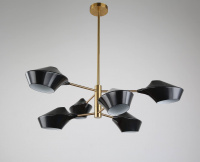 Подвесной светильник Lumina Deco Romina LDP 6037-6 BK+GD