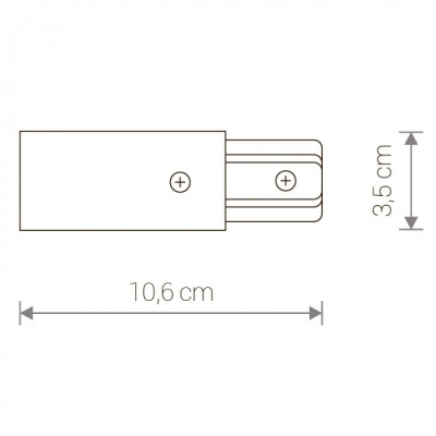 Питание боковое Profile Power End Cap 9463