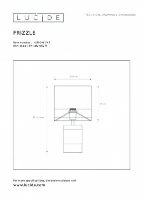 Интерьерная настольная лампа Extravaganza Frizzle 10500/81/43