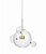 Подвесной светильник Lumina Deco LDP 6016-3+1 GD