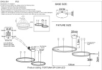 Люстра Crystal Lux FORTUNA SP123W LED GOLD