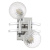 Бра Crystal Lux LUXURY AP2 CHROME Бра Crystal Lux LUXURY AP2 CHROME