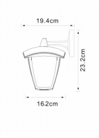 Настенный фонарь уличный Savanna A2209AL-1BK