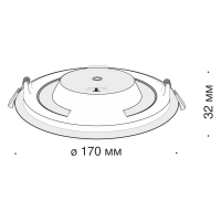 Встраиваемый светильник Maytoni DL016-6-L12W