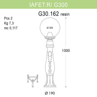 Уличный светильник Fumagalli Iafaetr/G300 G30.162.000.AZE27