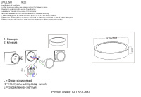 Светильник потолочный Crystal Lux CLT 523C300 WH