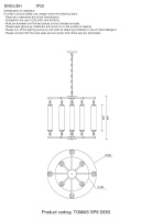 Люстра Crystal Lux TOMAS SP8 D650 CHROME