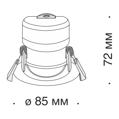Встраиваемый светильник Maytoni DL013-6-L9W