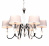Хрустальная подвесная люстра Lumina Deco Capucci LDP 66076-6 CHR