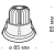 Встраиваемый светильник Maytoni DL034-2-L8B
